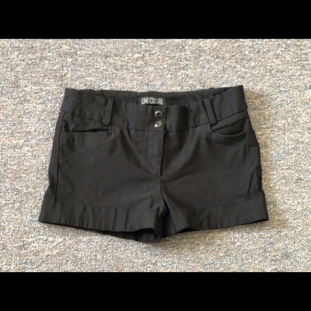 Black shorts. Size medium but fits like small